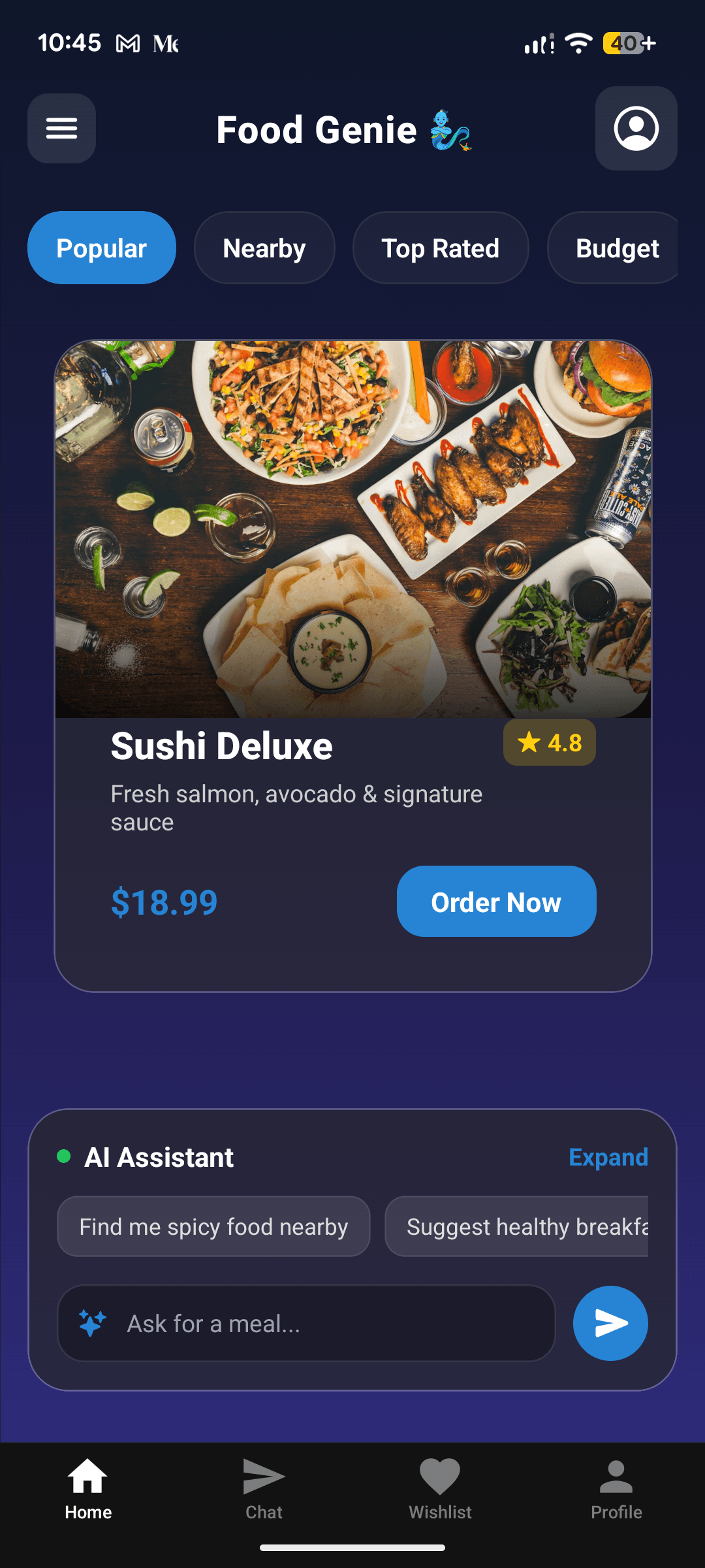 FoodGenie preview
